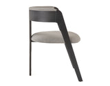Washington Modern Grey Fabric + Ebony Oak Dining Chair (Set of 2)