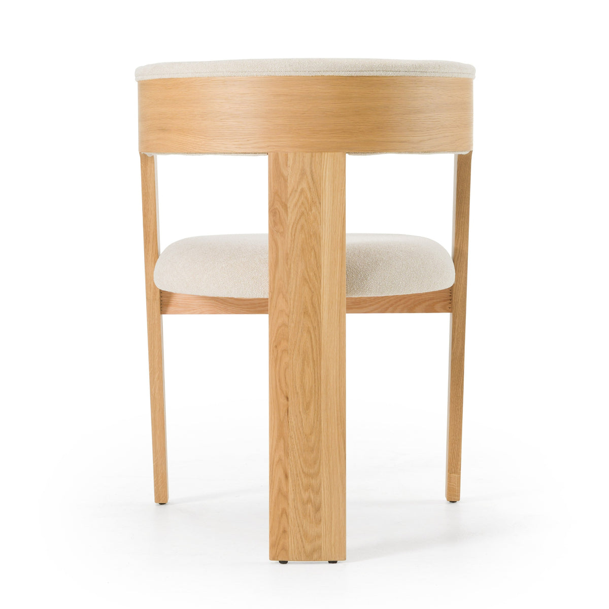 Washington Modern Beige Fabric + White Oak Dining Chair (Set of 2)
