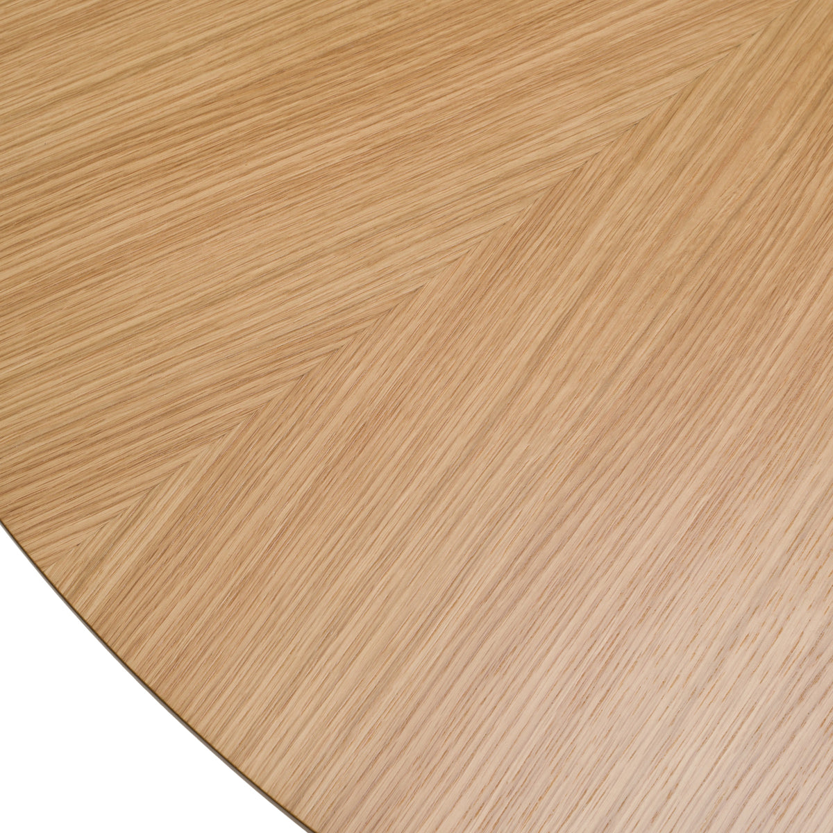 Weiss Mid-Century Modern Natural Oak Round Dining Table