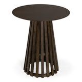 Weiss Mid-Century Modern Wenge Round Bar Table