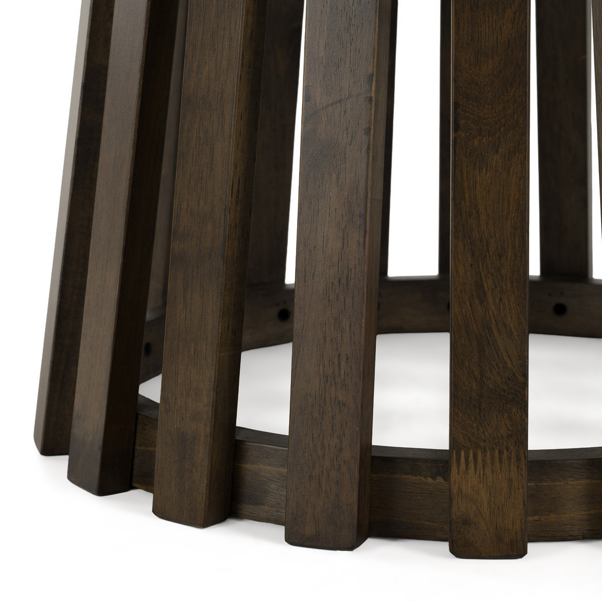 Weiss Mid-Century Modern Wenge Round Bar Table