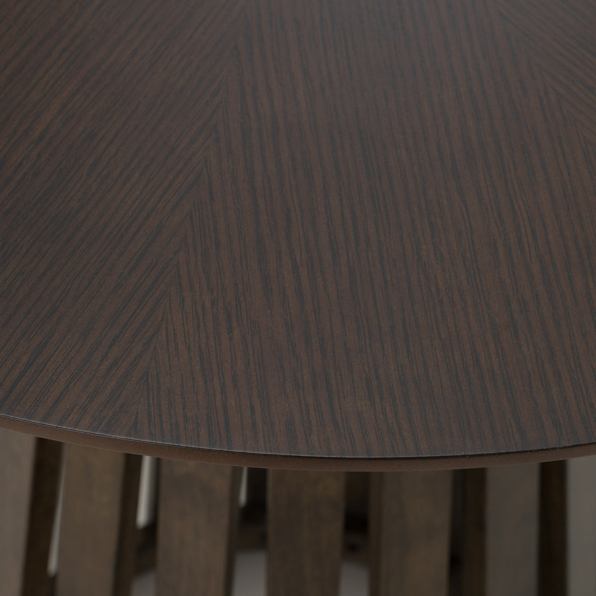Weiss Mid-Century Modern Wenge Round Bar Table