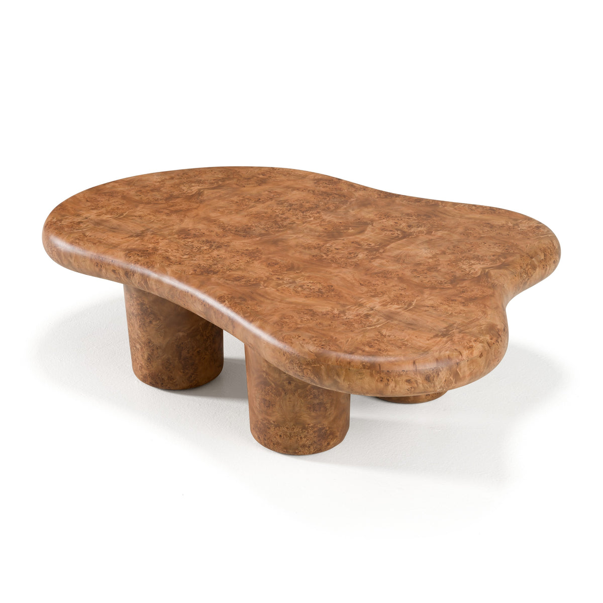 Weskan Modern Faux Burl Coffee Table
