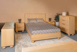 Queen Winters Modern Natural Oak Bedroom Set