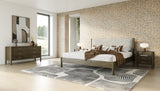 Carolina Modern Grey Fabric + Wenge Bedroom Set