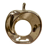 Hollow Apple Modern Gold Mirror Sculpture