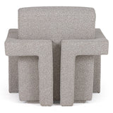 Wylie Modern Light Grey-Beige Fabric Accent Chair