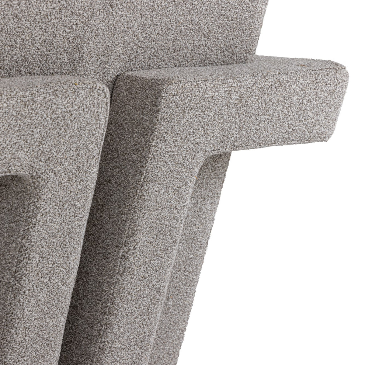 Wylie Modern Light Grey-Beige Fabric Accent Chair