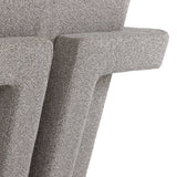 Wylie Modern Light Grey-Beige Fabric Accent Chair