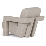 Wylie Modern Beige Fabric Accent Chair