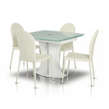 167CH White Contemporary Modern Dining Chair (Set of 2)