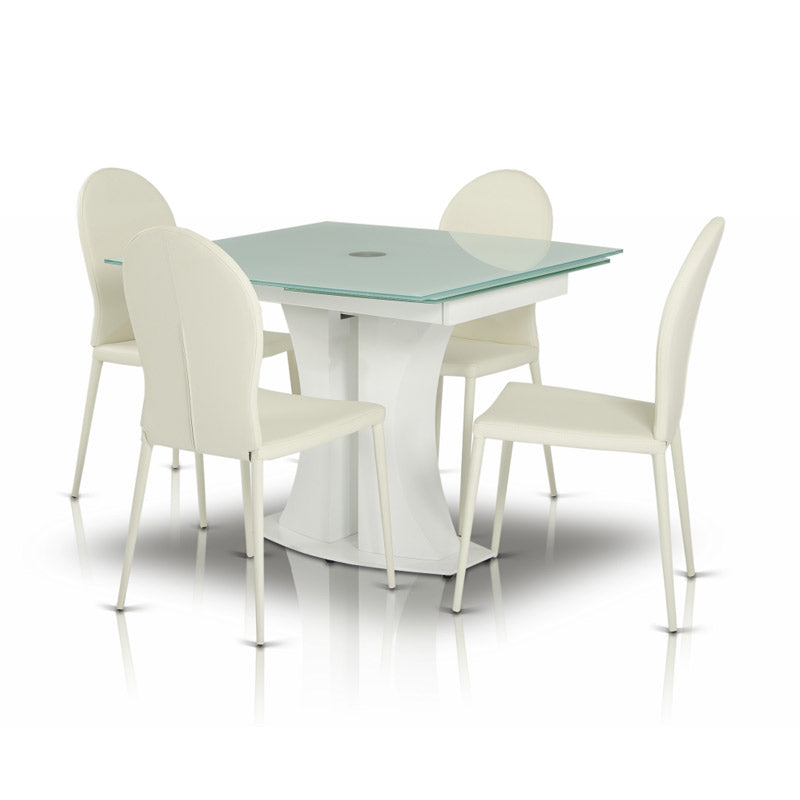 167CH White Contemporary Modern Dining Chair (Set of 2)