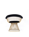 Chandler Black Velvet & Gold Dining Chair