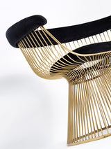 Chandler Black Velvet & Gold Dining Chair