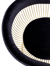 Chandler Black Velvet & Gold Dining Chair