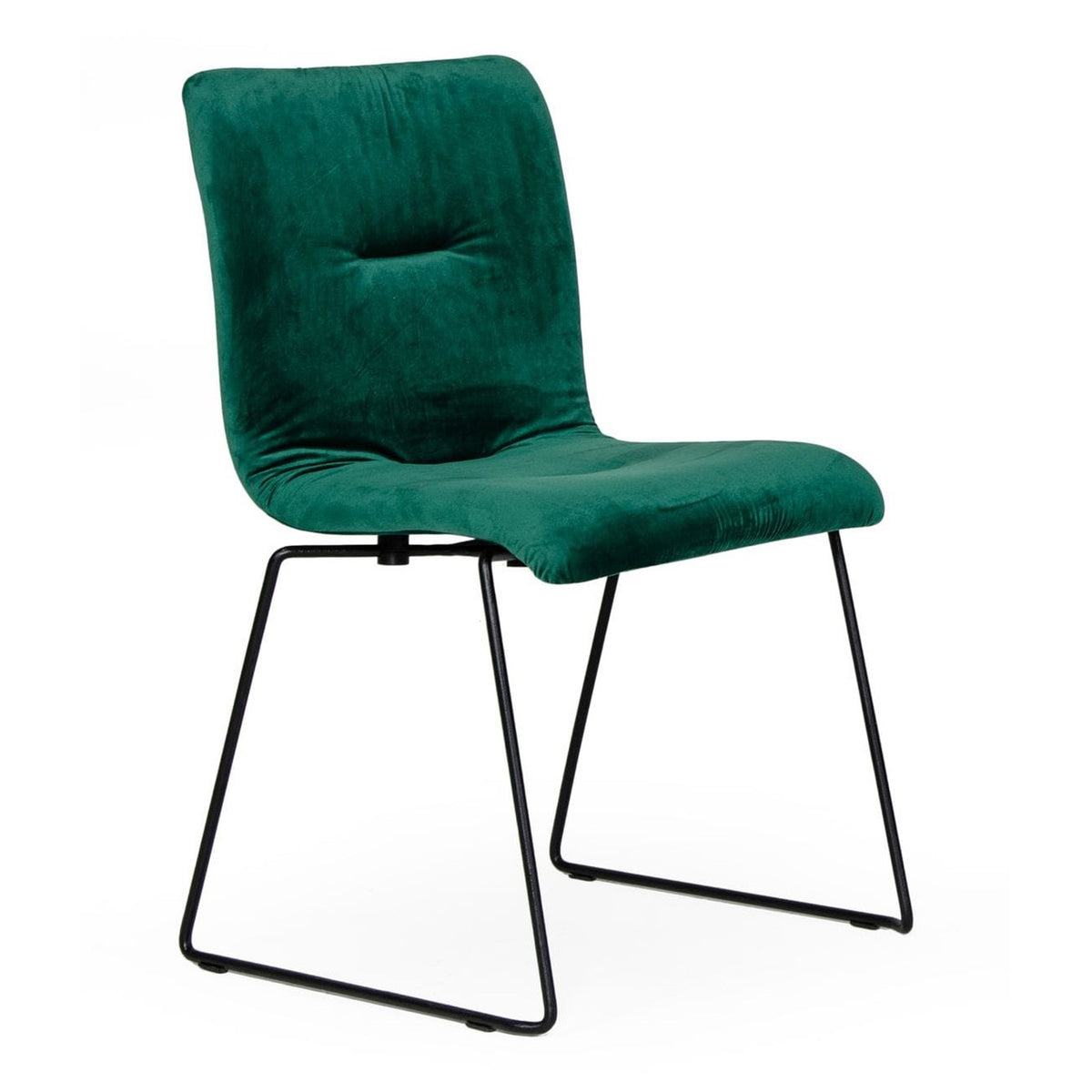 Yannis Modern Green Fabric Dining Chair (Set of 2)