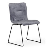 Yannis Modern Grey Fabric Dining Chair (Set of 2)