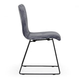 Yannis Modern Grey Fabric Dining Chair (Set of 2)