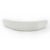 Yolonda Off-White Fabric Sectional Sofa