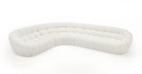 Yolonda Off-White Fabric Sectional Sofa