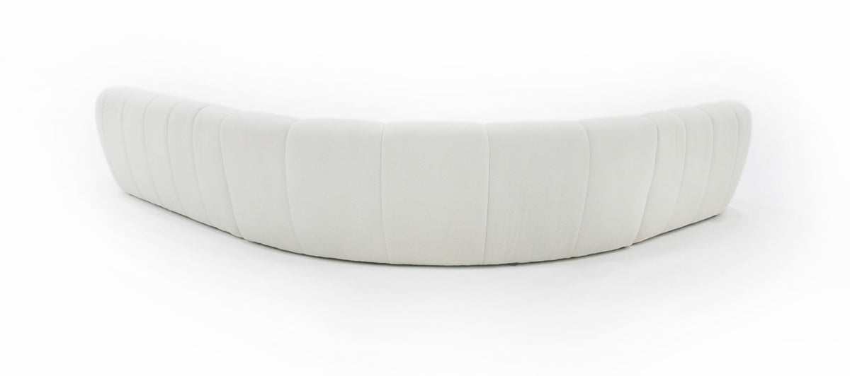 Yolonda Off-White Fabric Sectional Sofa