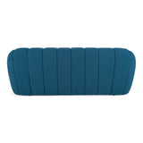 Yolonda Modern Dark Teal Fabric Bed