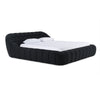 Yolonda Modern Black Fabric Bed