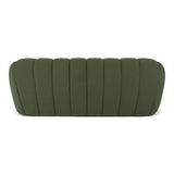 Yolonda Modern Green Fabric Bed