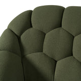 Yolonda Modern Green Fabric Bed