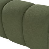 Yolonda Modern Green Fabric Bed