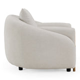 Yorba Modern Beige Fabric Accent Chair