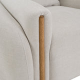 Yorba Modern Beige Fabric Accent Chair