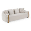 Yorba Modern Beige Fabric Loveseat