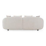 Yorba Modern Beige Fabric Loveseat