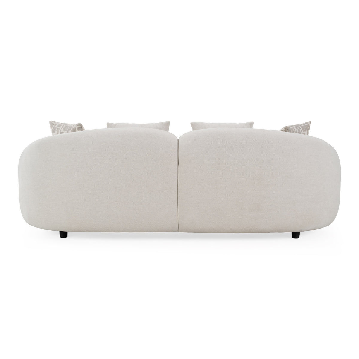 Yorba Modern Beige Fabric Loveseat