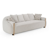 Yorba Modern Beige Fabric Sofa