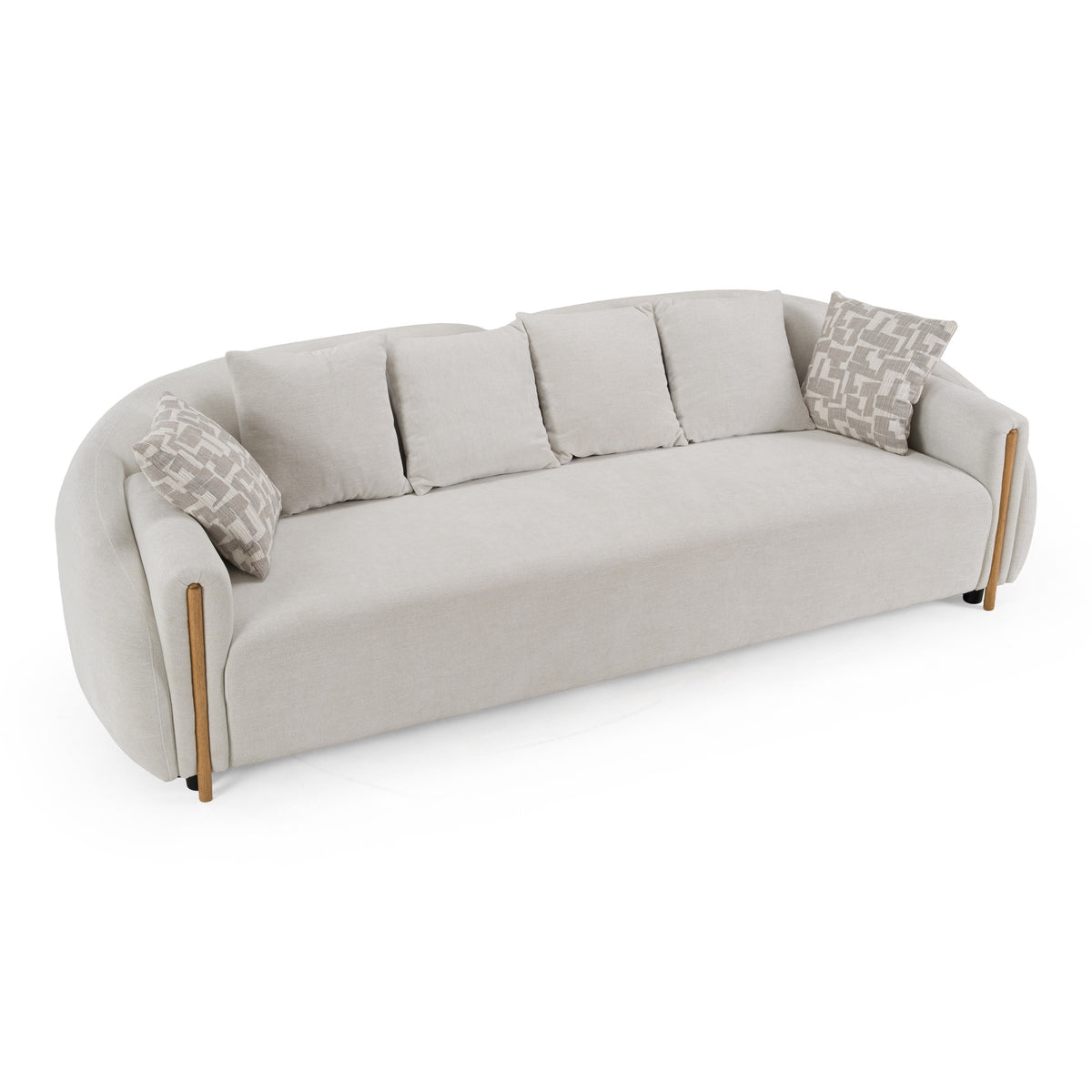 Yorba Modern Beige Fabric Sofa