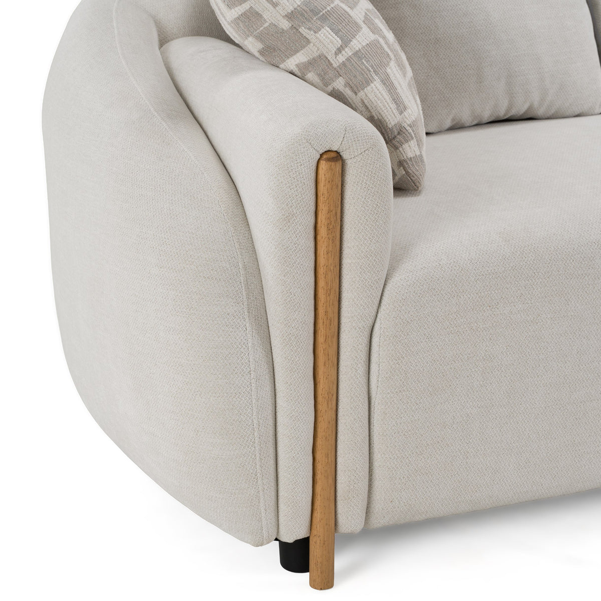 Yorba Modern Beige Fabric Sofa