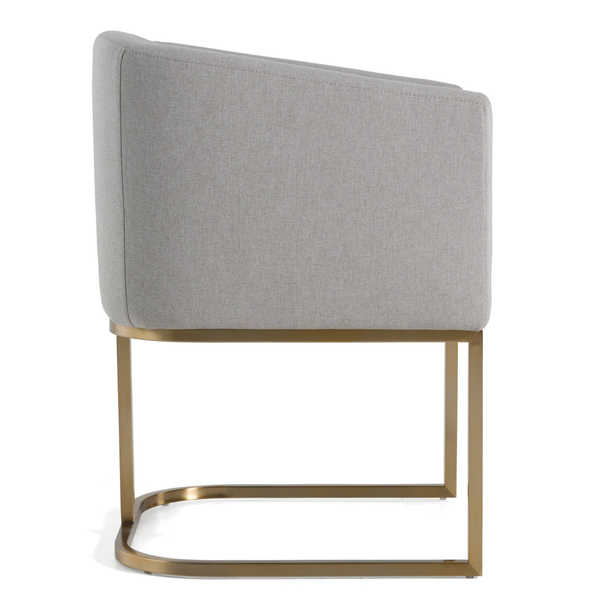 Yukon Modern Light Grey Fabric Dining Chair