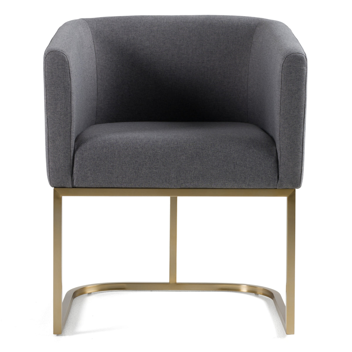 Yukon Modern Dark Grey Fabric Dining Chair
