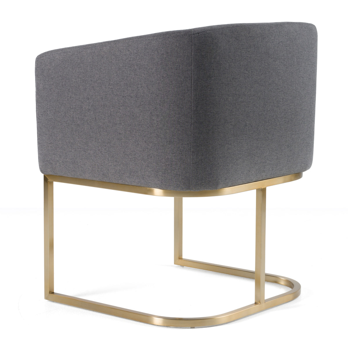 Yukon Modern Dark Grey Fabric Dining Chair