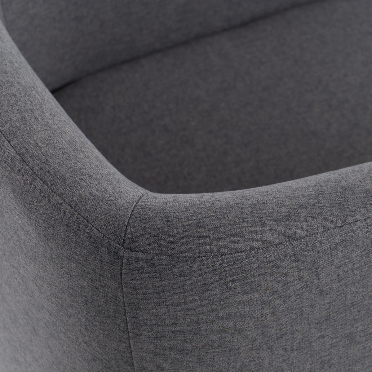 Yukon Modern Dark Grey Fabric Dining Chair