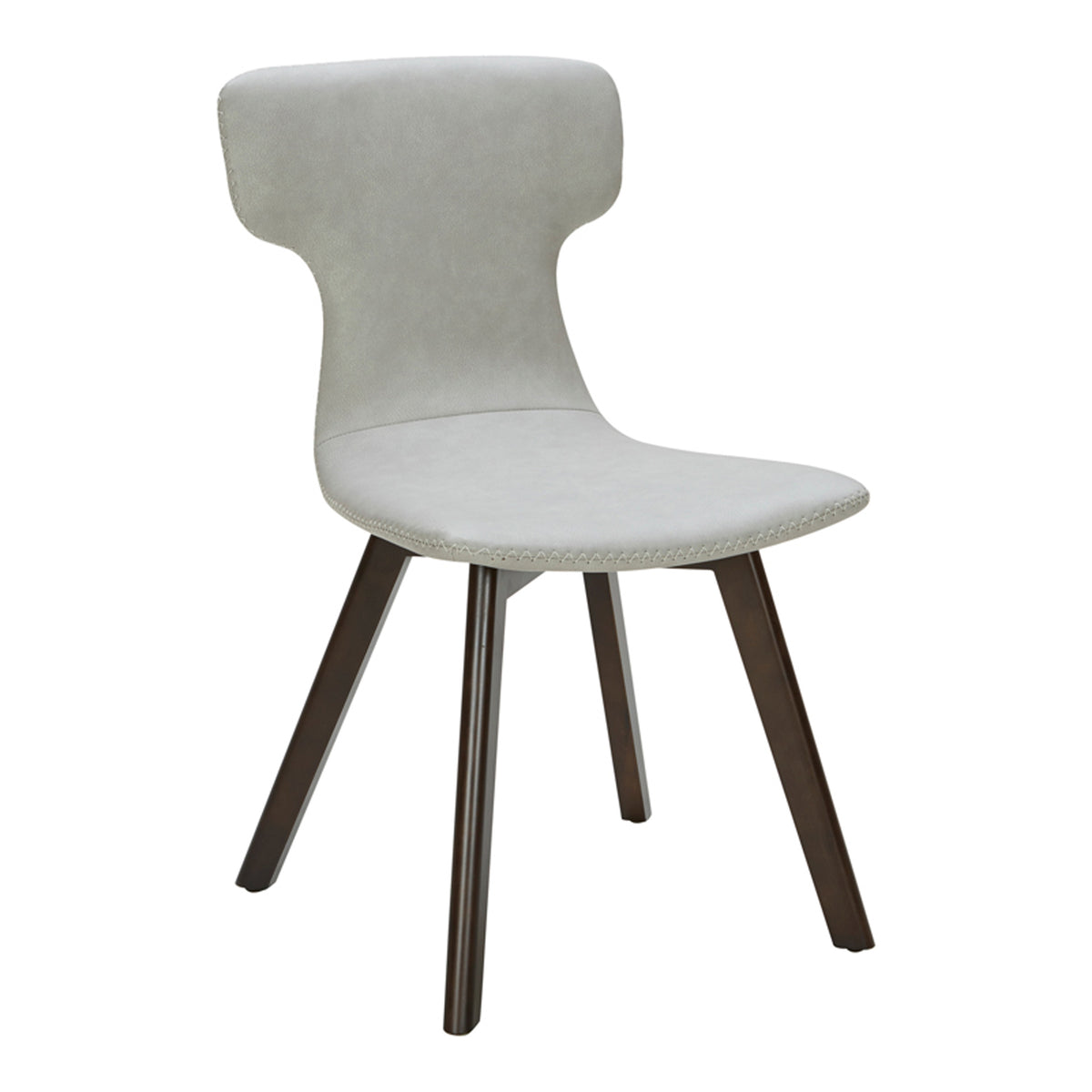 Zach Modern Grey Eco-Leather Dining Chair (Set of 2)