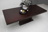 Zenith Modern Red Oak Extendable Dining Table