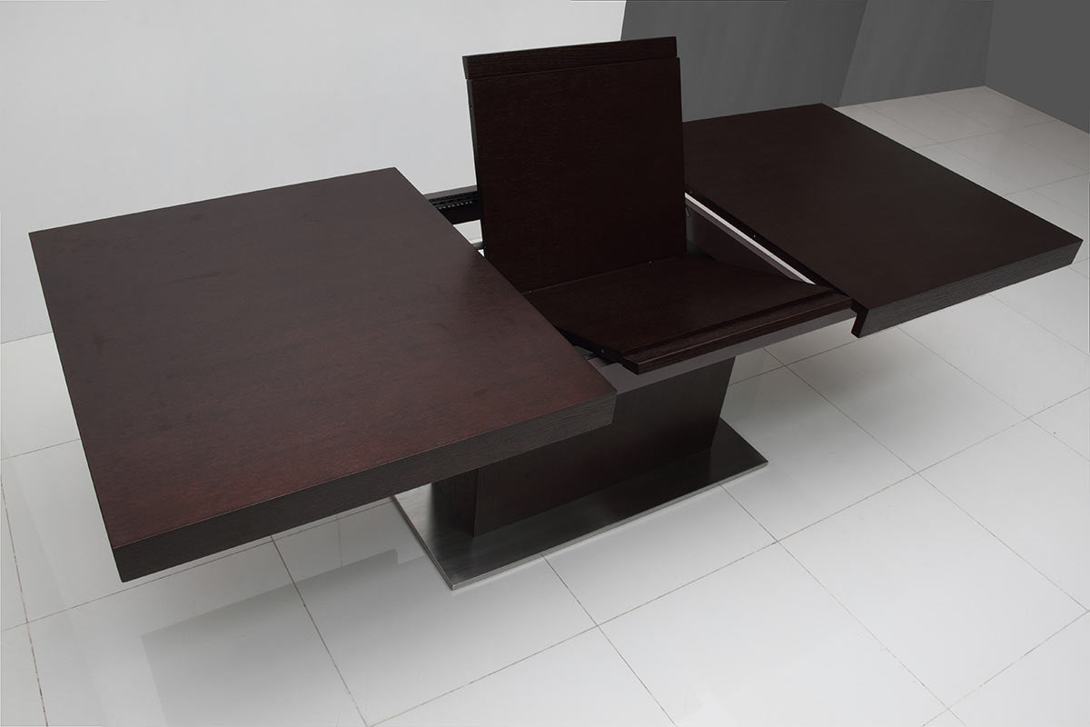 Zenith Modern Red Oak Extendable Dining Table