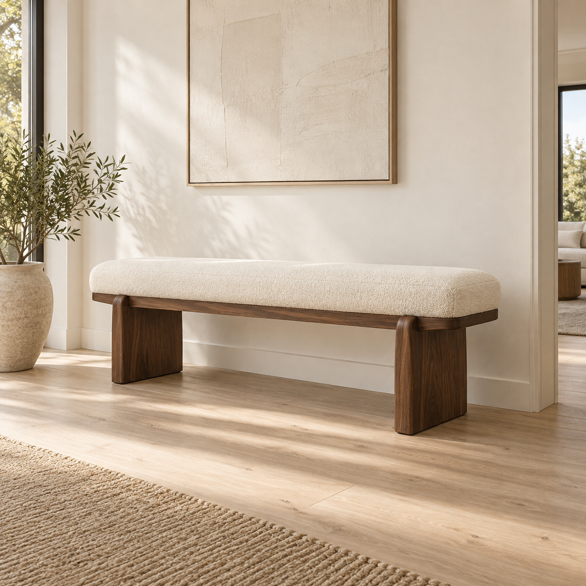 Stylish benches for entryway, bedroom, and dining spaces