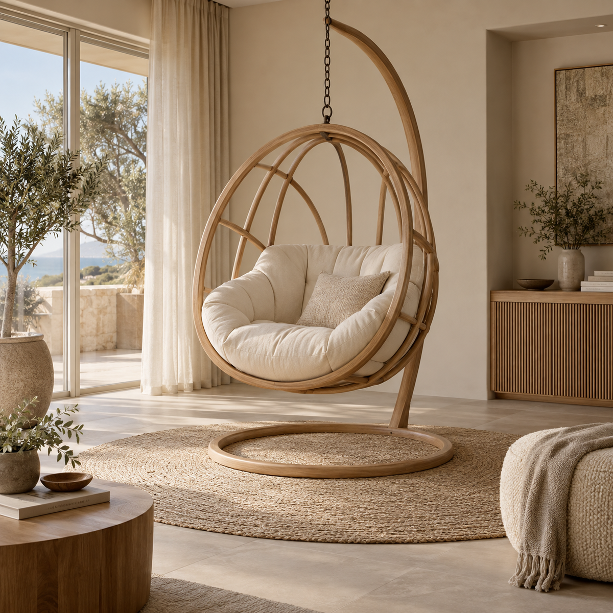 Contemporary hanging chairs