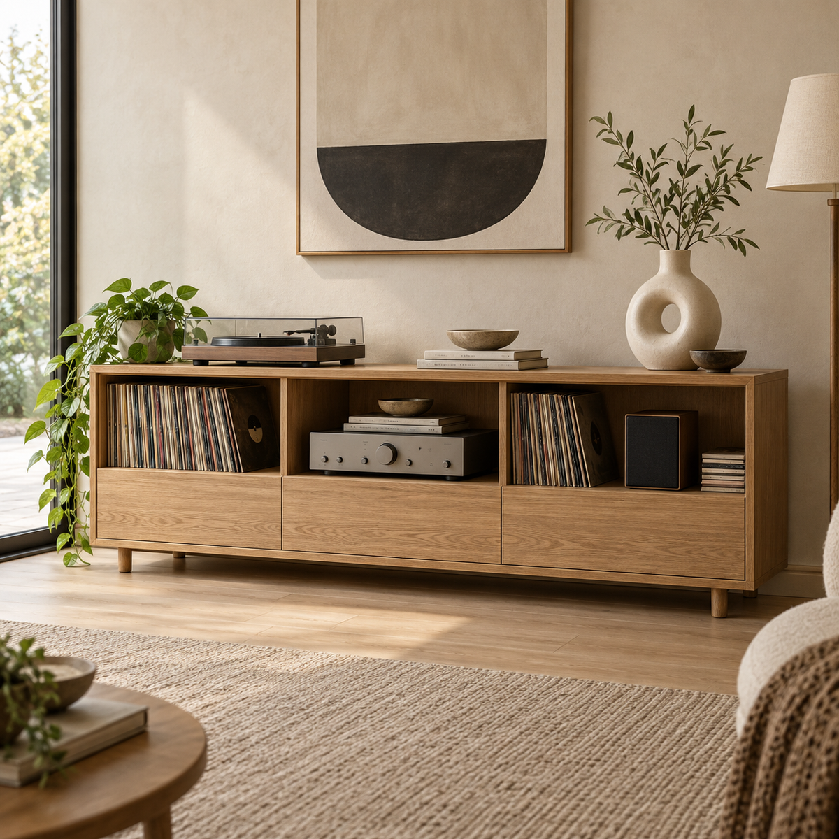 Media storage cabinets and racks collection at Miel Casa