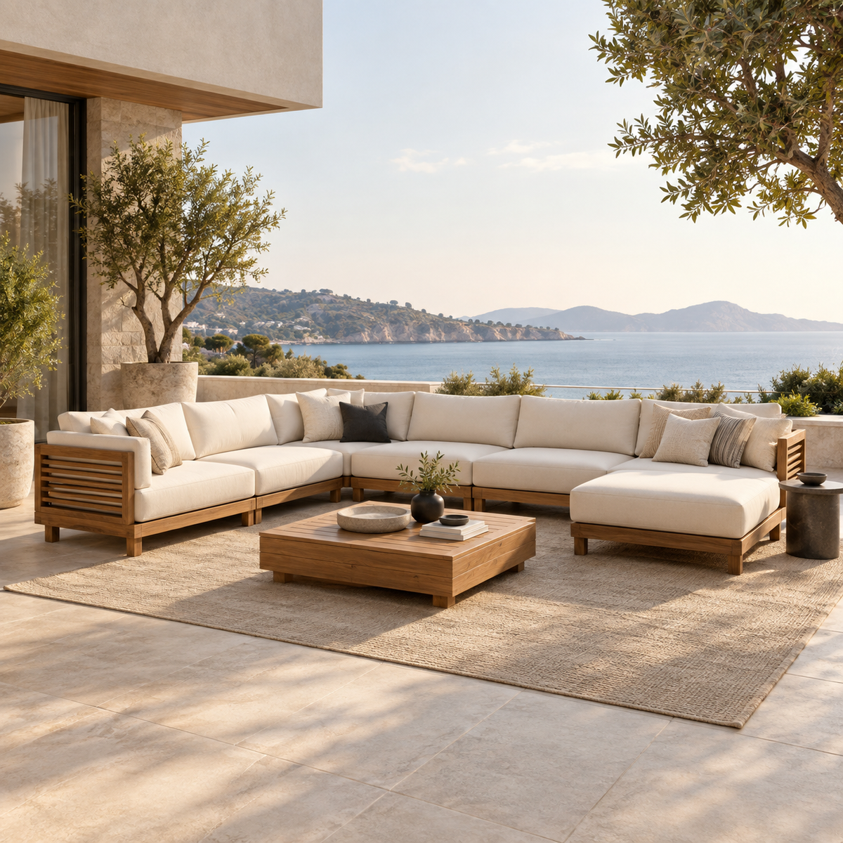 Outdoor sectional sofa units collection at Miel Casa