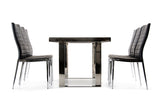 Courtland Modern Stainless Steel Dining Table